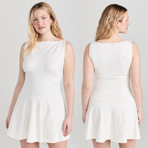 Reformation | NWT Mayve Knit Dress Fior Di Latte White A-line Mini Dress XL - Picture 1 of 16